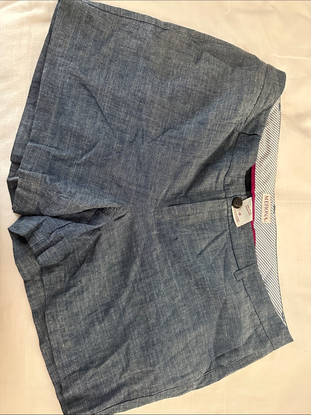 Merona Blue Chambray Shorts